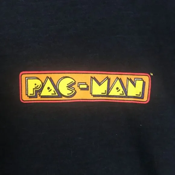 Pac-Man Game "Insert Coin" T-Shirt Mens 3XL Black Short Sleeve Gamers Tee - Picture 3 of 8
